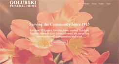 Desktop Screenshot of golubskifuneralhome.com